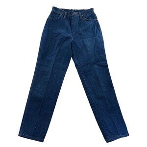 Wrangler Womens Jeans Size 9/10 High Rise Straight Leg 12MWZG Cotton Blue Denim